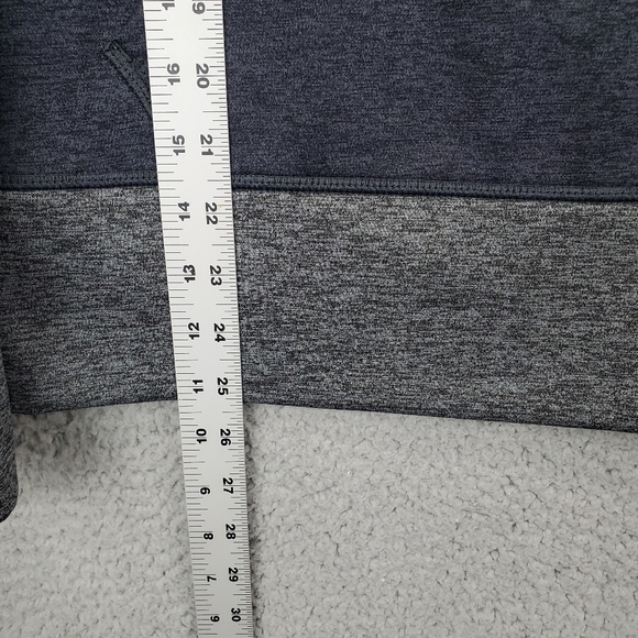 Nike Therma-Fit Pullover Drawstring Hoodie Sweatshirt Women's Medium Gray Peach - Picture 8 of 8